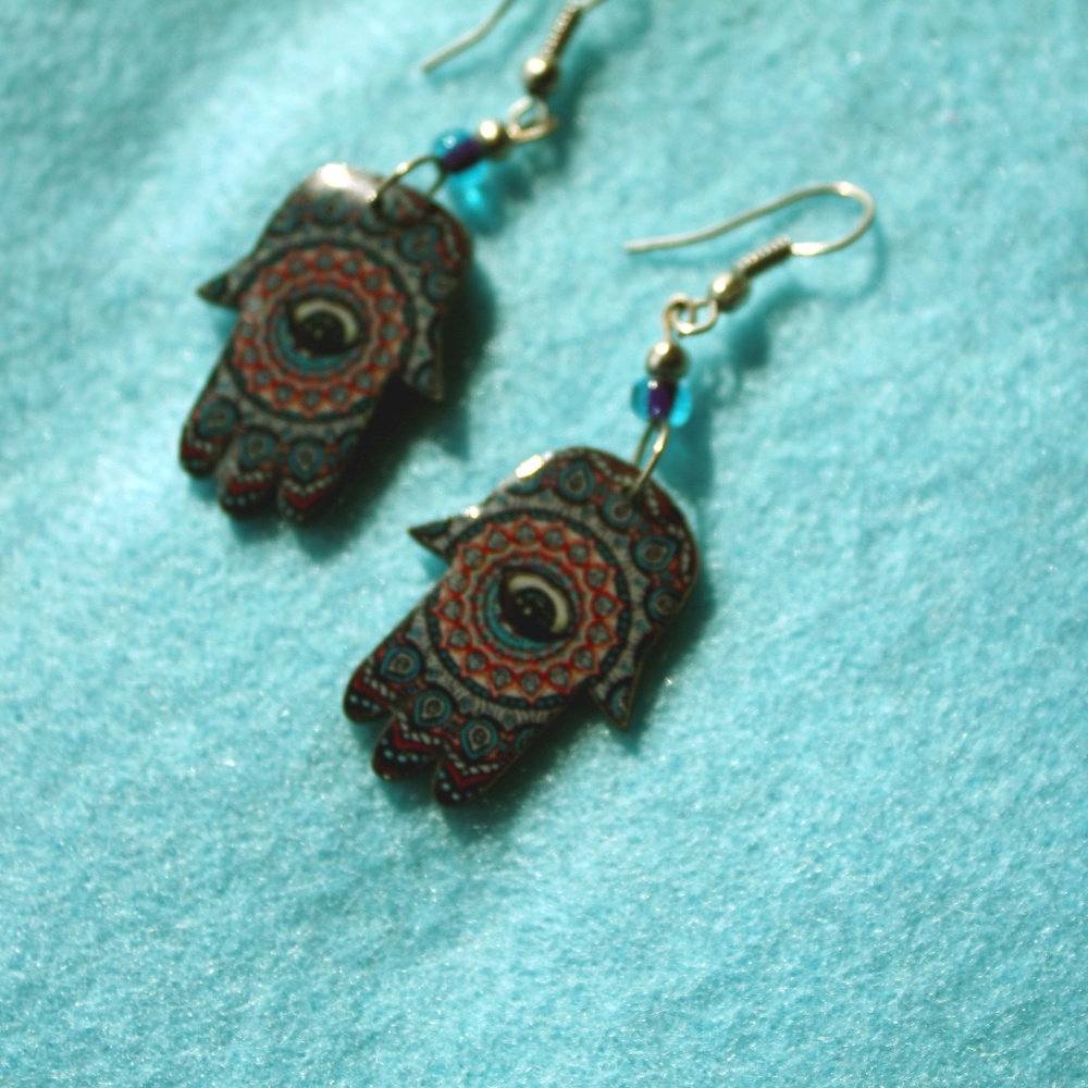 Hamsa Eye earrings